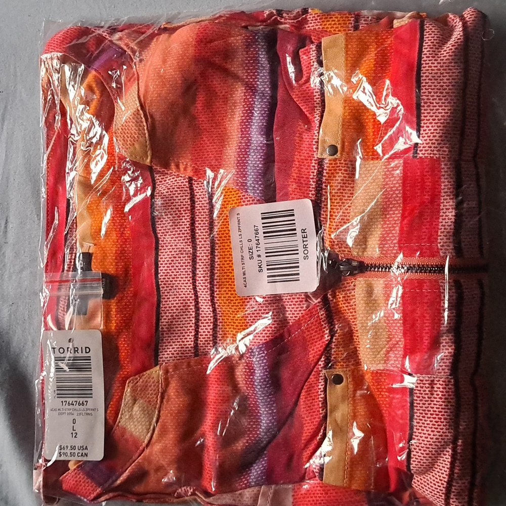 NWT Torrid Zip Front Challis Dress 0X - Picture 5 of 5